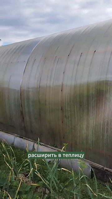 Будем удлинять теплицу. #мульчирование #природноеземл смотреть онлайн