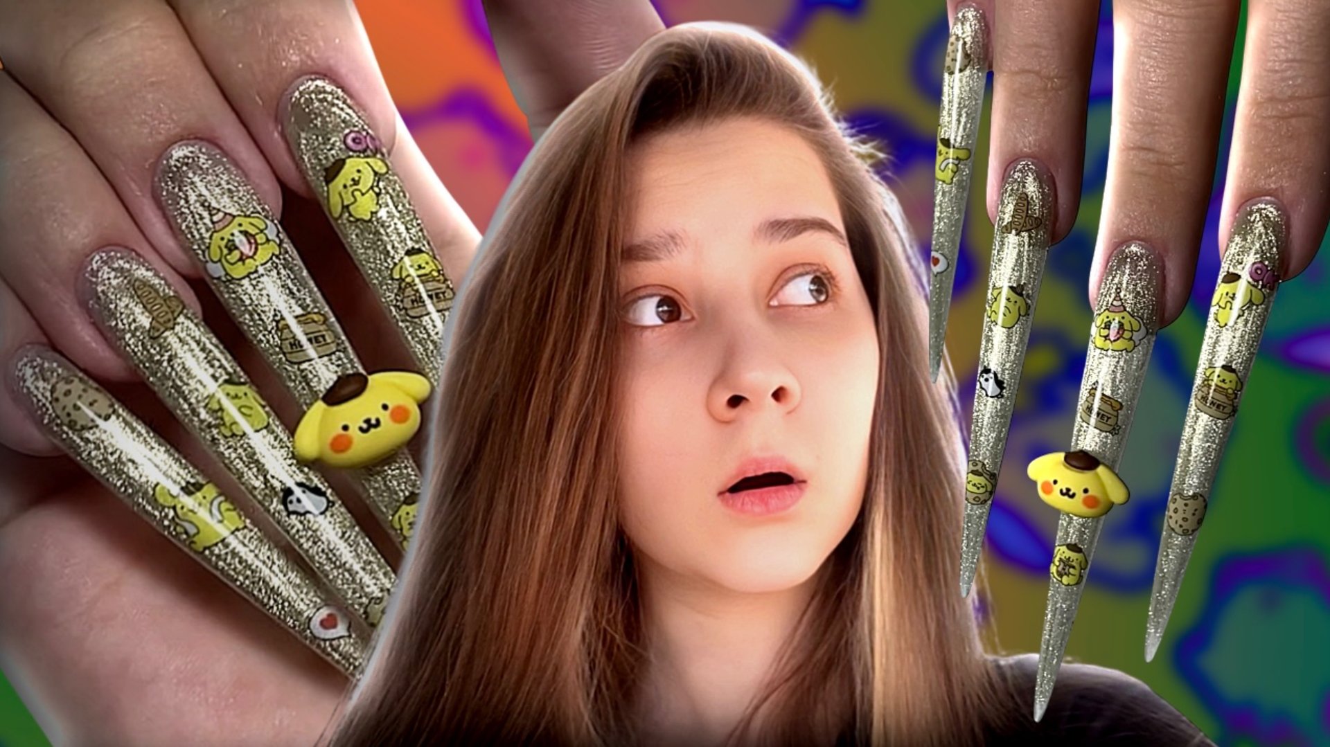 СДЕЛАЛА НОГТИ 5XL 😵 
САМЫЕ ДЛИННЫЕ ГЕЛЕВЫЕ ТИПСЫ, МАНИКЮР С POMPOMPURIN