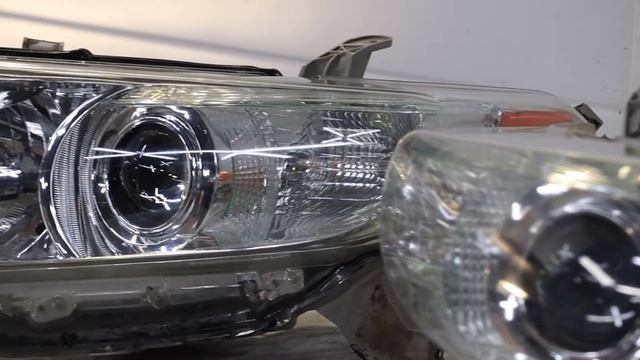 Светодиодные фары biled на Toyota Highlander U40 рестайлинг смотреть онлайн