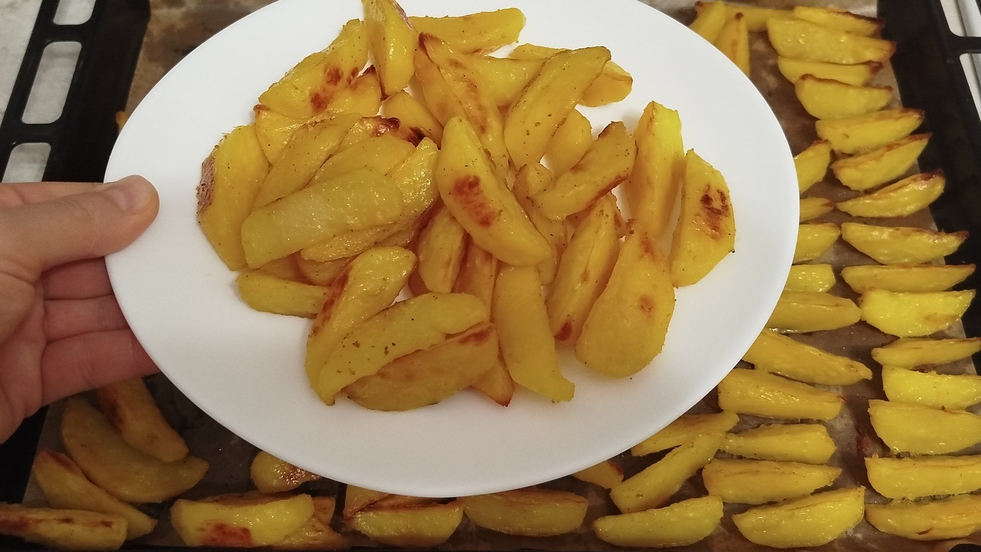 Любимый запечённый картофель.