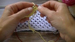 СЕТОК МНОГО НЕ БЫВАЕТ!!! ПРОСТАЯ СЕТКА СПИЦАМИ!!!