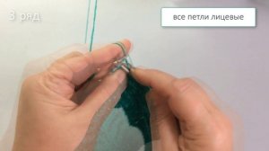 Волны спицами, 3 варианта. Вязание спицами.