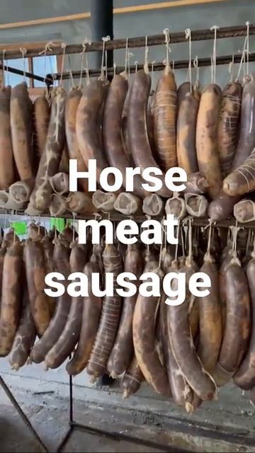 Horse meat sausage / Колбаса из конина / Кази смотреть онлайн