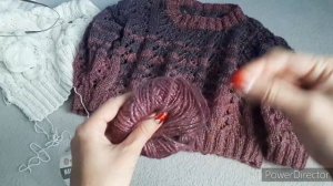 БЛЕСТЯЩИЙ АЖУРНЫЙ ДЖЕМПЕР ИЗ ЛЮРЕКСА