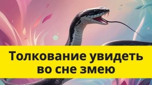 Что Значит Увидеть Змею Во Сне? Толкование Снов по Сон?