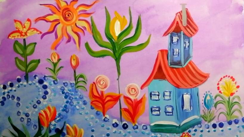 Как нарисовать сказочную полянку смотреть онлайн