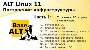 Часть 1. Построение инфраструктуры на ALT Linux 11. Установка гипервизора Proxmox 8.4
