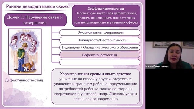 Мария Галимзянова | Истоки развития ранних дезадаптив смотреть онлайн