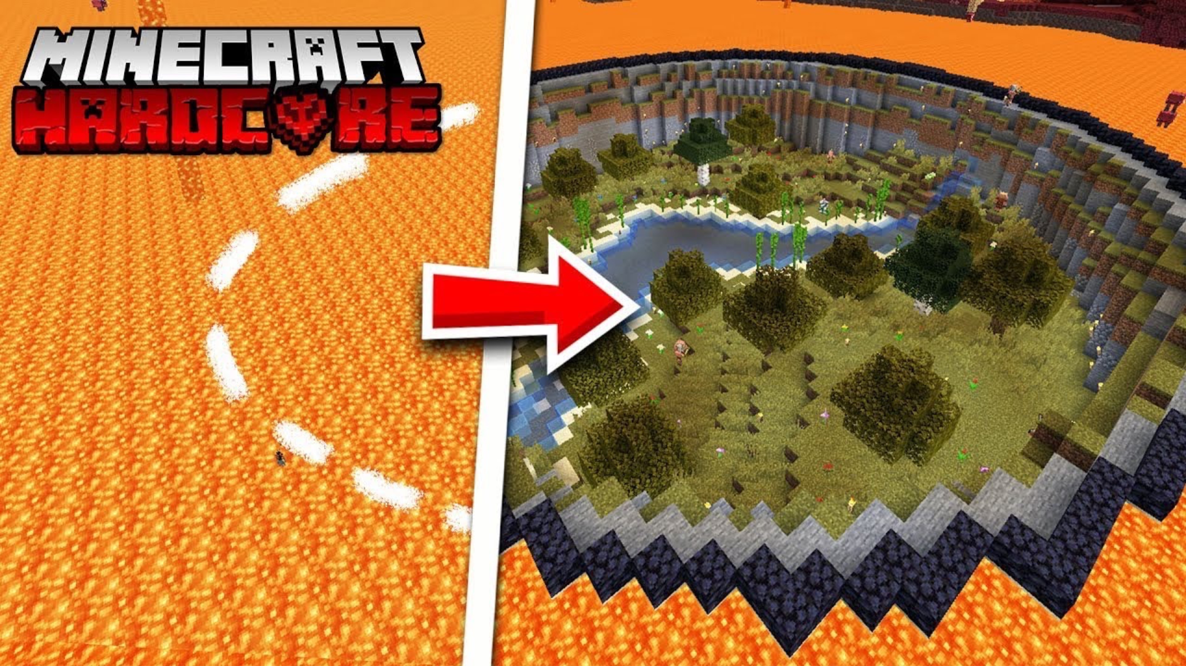 Превратил НЕЗЕР в ЭТО в Майнкрафт ХАРДКОР смотреть онлайн