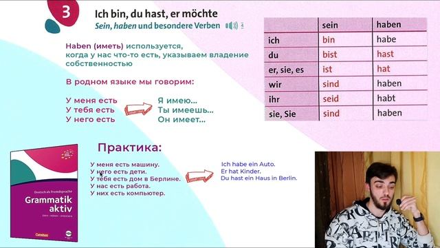 Урок 3 Глаголы SEIN HABEN MÖGEN MÖCHTEN WISSEN TUN I Grammatik aktiv смотреть онлайн