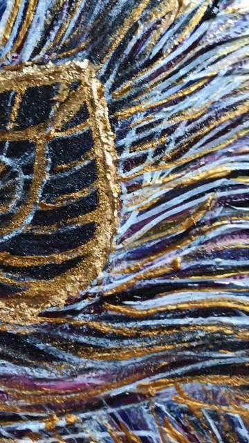 Картины маслом на заказ Россия. Холст, масло, золотая поталь, текстурная паста, 35/45см смотреть онлайн