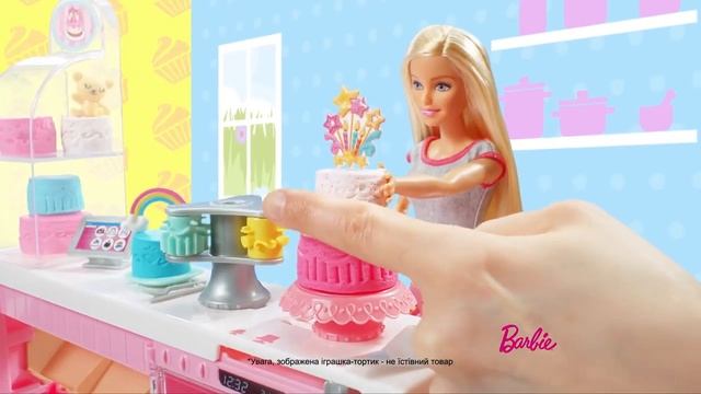 Обзор Набор с куклой Барби "Пекарня" Barbie Mattel GFP59 смотреть онлайн