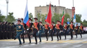 Торжественный парад - День Победы в Набережных Челнах - 9 мая 2025 | Вечный огонь  | Родина-Мать