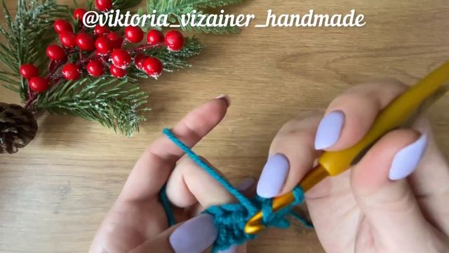 Полустолбик с накидом в раскол, ровный край, плотный узор крючком #вязаниекрючком #узорыкрючком смотреть онлайн