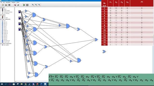 Построение логических схем в симуляторе Sirsuit Sandbox