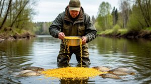 КАРАСЬ клюет на МАКАРОНЫ