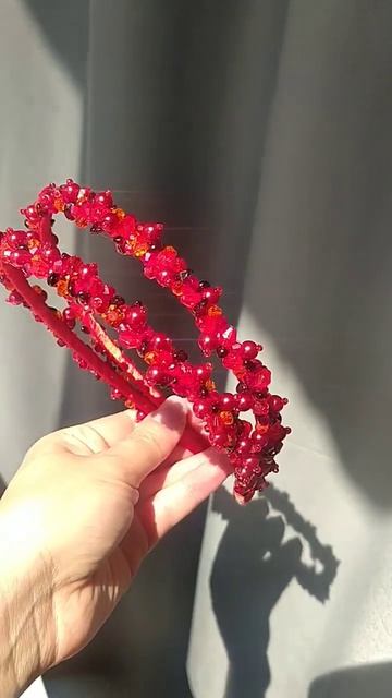 Двойной ободок для волос с крошкой натурального грана смотреть онлайн