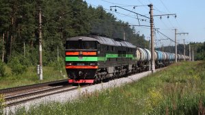 Проходящие поезда на Рязанском направлении Мосузла. Перегон Пески - Голутвин. Июнь 2024 года