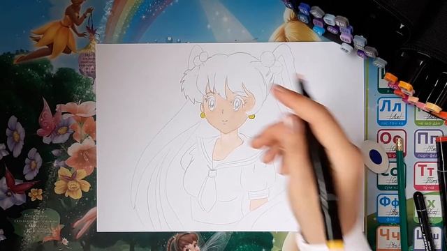 Рисуем Сейлор Мун смотреть онлайн