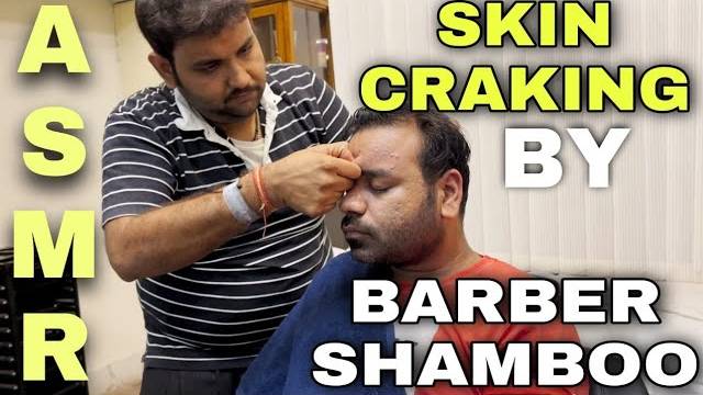 ASMR Head Massage, Nasal cracking, Skin cracks by Indian Barber SHAMBOO BARBER смотреть онлайн
