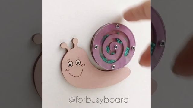 Пересыпушка «Улитка» / Заготовки для бизиборда смотреть онлайн