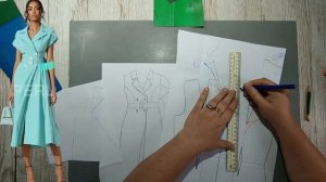 Моделирование. Встречная складка и двойная застежка. Выкройка № 1702.