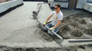 Стяжка. Кровля. Уклон.