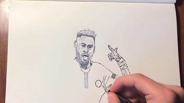 Рисую чёрно-белого Неймара 2021 | Draw black and white Neymar 2021 смотреть онлайн