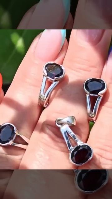 Натуральный гранат,темно-винного оттенка 🌺3800р🌺р.17 #? смотреть онлайн