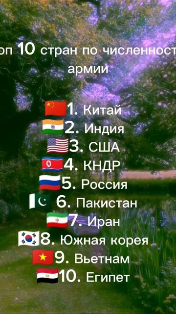 топ 10 стран по численности армии смотреть онлайн