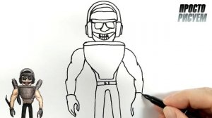 Рисуем МУТАНТ скибиди туалет