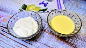 Домашний майонез из вареных яиц. Два вида, густой и салатный. КБЖУ.