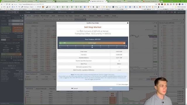 Функционал биржи BitMEX. Стоп лимит, стоп маркет и трейли?