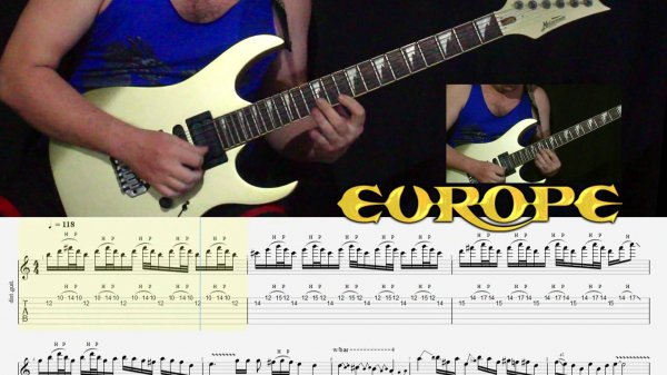 Europe - The Final Countdown Solo. Only Tabs.