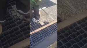 Парковка за 3 дня. Пластиковая георешетка