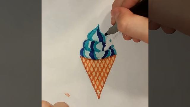 Рисую мороженое... 🧊🍦🧊 смотреть онлайн