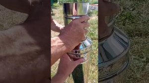 Переход одностенной трубы на сэндвич-Старт сэндв и муфта Переходная.  дымоход версия люкс 067355929