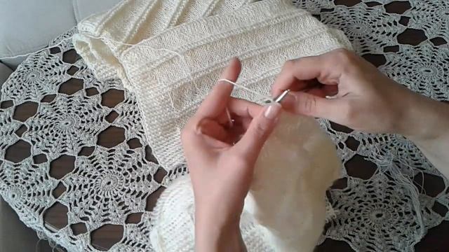 Пуловер - наволочка. Часть 2 Knitting Pullover  Pullover verbunden Speichen
