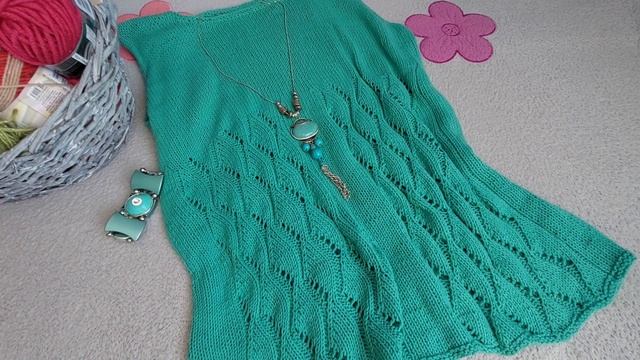 ЛЕТНЯЯ ТУНИКА АЖУРНЫМ УЗОРОМ. смотреть онлайн
