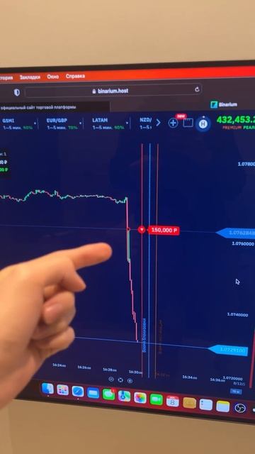 150.000 на 1 минуту! Слил депозит!? НОН-ФАРМ торговля #деньг смотреть онлайн