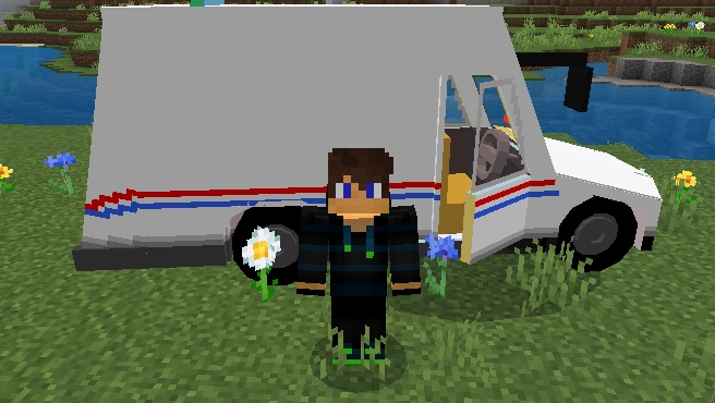 Я купил себе дом на колесах и прожил 24 часа в нём в Майнкрафт {Белчёнок™}