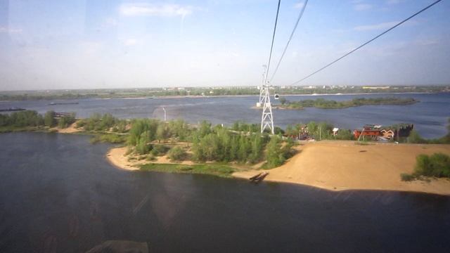 Канатная переправа между г. Нижний Новгород и г. Бор