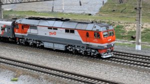 Тепловоз ТЭП70БС-269 с поездом "Восток"