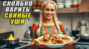 Сколько варить свиные уши