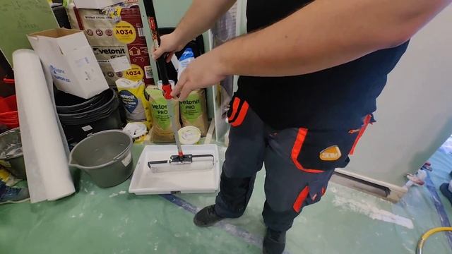 Поклейка стеклохолста SDM на готовую полимерную шпаклё смотреть онлайн