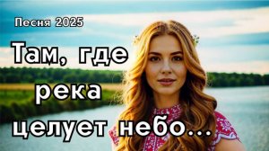 "Там, где река целует небо" - это лирическая песня-гимн родным просторам России