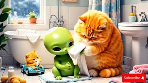 Mama Cat Saves Alien After UFO Crash Lands Nearby 🐾🛸