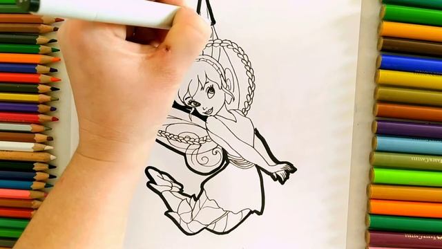 How To Draw Fawn From Tinker Bell // Как нарисовать фею Фауну?