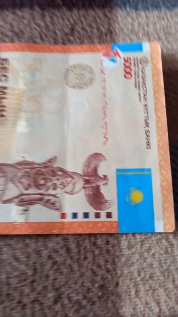 БАНКНОТА 5000 ТЕНГЕ № серии ГК4932343 на байковой поверхно? смотреть онлайн