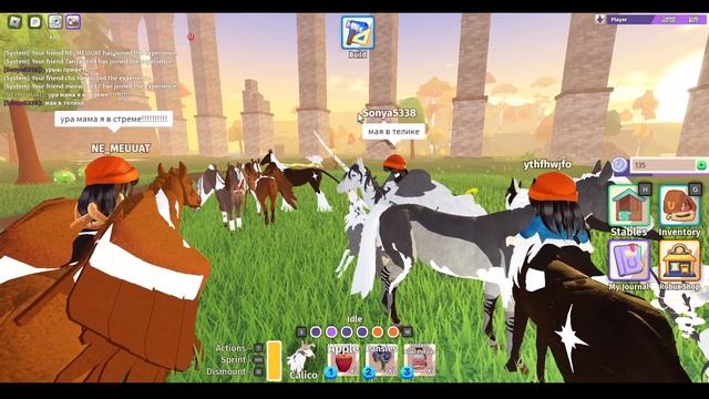 Убиваем Босса Коней и ищем лошадь для показа мод! I Roblox - Horse Life смотреть онлайн
